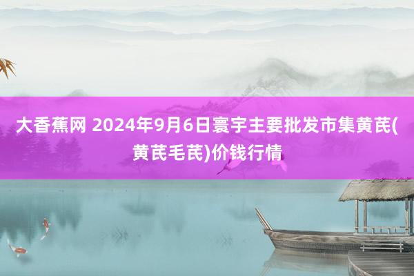 大香蕉网 2024年9月6日寰宇主要批发市集黄芪(黄芪毛芪)价钱行情