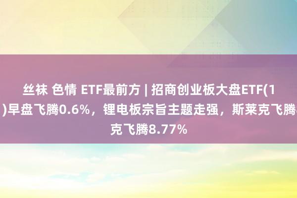 丝袜 色情 ETF最前方 | 招商创业板大盘ETF(159991)早盘飞腾0.6%，锂电板宗旨主题走强，斯莱克飞腾8.77%