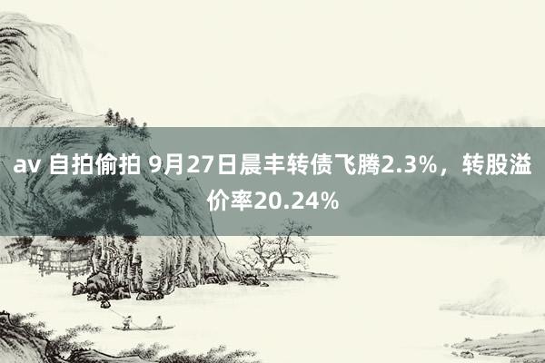 av 自拍偷拍 9月27日晨丰转债飞腾2.3%，转股溢价率20.24%