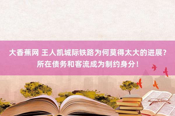 大香蕉网 王人凯城际铁路为何莫得太大的进展？所在债务和客流成为制约身分！