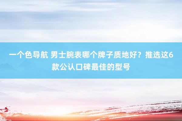 一个色导航 男士腕表哪个牌子质地好？推选这6款公认口碑最佳的型号