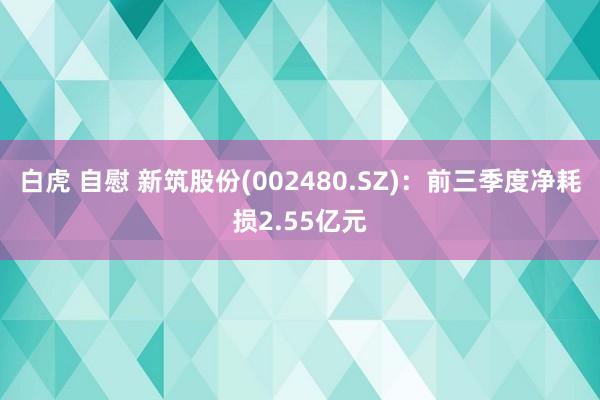 白虎 自慰 新筑股份(002480.SZ)：前三季度净耗损2.55亿元