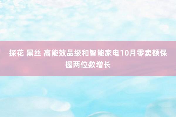 探花 黑丝 高能效品级和智能家电10月零卖额保握两位数增长