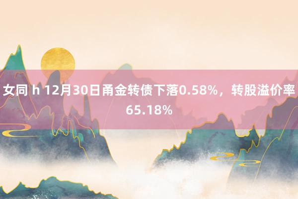 女同 h 12月30日甬金转债下落0.58%，转股溢价率65.18%