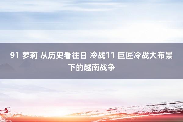 91 萝莉 从历史看往日 冷战11 巨匠冷战大布景下的越南战争