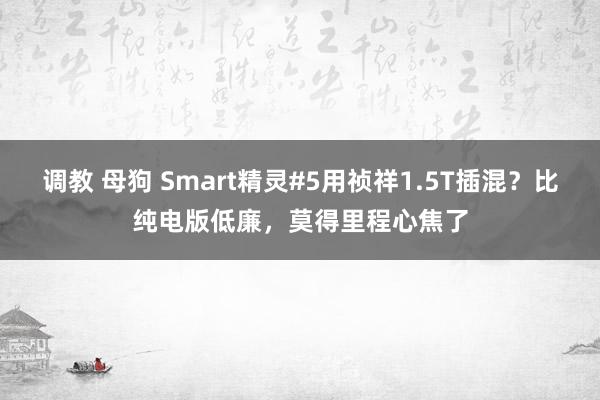 调教 母狗 Smart精灵#5用祯祥1.5T插混？比纯电版低廉，莫得里程心焦了