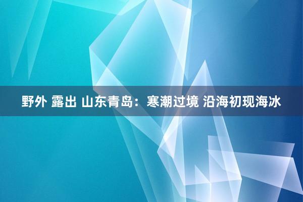 野外 露出 山东青岛：寒潮过境 沿海初现海冰