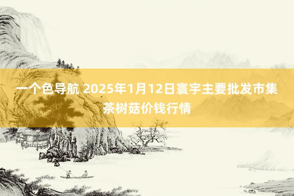 一个色导航 2025年1月12日寰宇主要批发市集茶树菇价钱行情