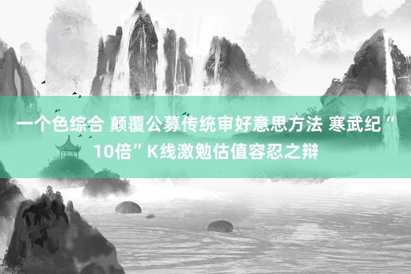 一个色综合 颠覆公募传统审好意思方法 寒武纪“10倍”K线激勉估值容忍之辩